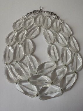 Chunky statement 3 strands necklace